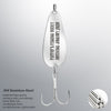 Personalize  Gift Fishing Hooks -Custom  Words - Free Engraving  25*60MM Trident, Hook Size: 35MM