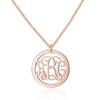 Personalized 925 Sterling Silver Pendant Necklace 3 Names Engrave DIY Best Friend Gift Jewelry (NE101561)