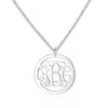 Personalized 925 Sterling Silver Pendant Necklace 3 Names Engrave DIY Best Friend Gift Jewelry (NE101561)
