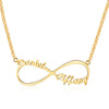 Personalized Arabic Russian Name Necklace Silver 925 Pendant Necklace For Women Customize Letter Infinity Fine Jewelry(NE101367)