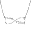 Personalized Arabic Russian Name Necklace Silver 925 Pendant Necklace For Women Customize Letter Infinity Fine Jewelry(NE101367)