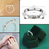 Personalized Cat Ears Shaped Ring Romantic Custom Pet Name Letter Gift For Women Men Jewelry Making Gifts