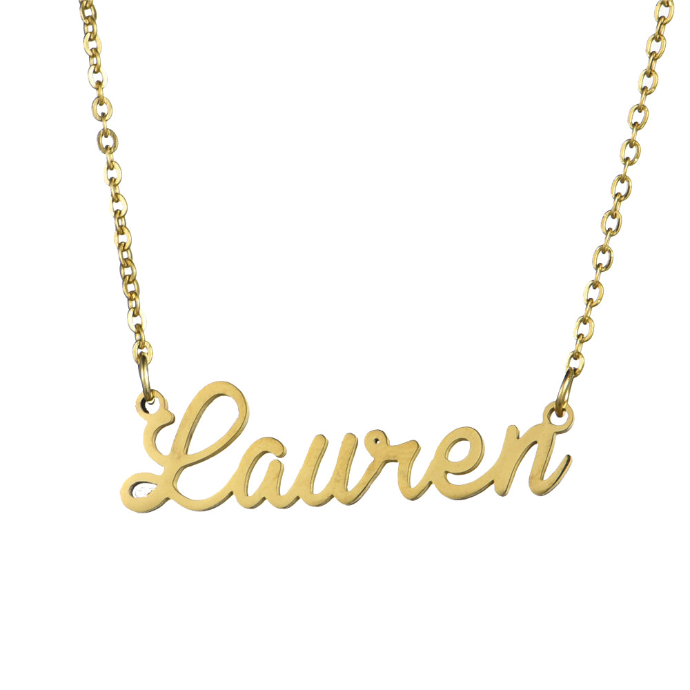 Personalized Custom Name Necklace Custom Jewelry Women Men Silver Gold Rose Choker Necklace Engraved Handmade Bridesmaid Gifts