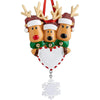 Personalized DIY Christmas Tree Ornament Elk Reindeer Family Decoration Cute Deer Holiday Winter Gift Year 2022 Family Decor
