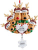 Personalized DIY Christmas Tree Ornament Elk Reindeer Family Decoration Cute Deer Holiday Winter Gift Year 2022 Family Decor