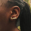 Personalized Earrings For Women Custom Name Earring Stainless Steel Initial Cursive Nameplate Stud Earing Jewerly bijoux Femme
