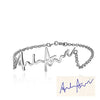 Personalized Handwritten Bracelets 925 Sterling Silver For Women Trendy Fine Jewelry Bracelets & Bangles (BA101513)
