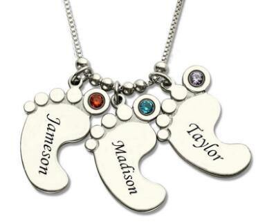 Personalized Infinity Pendants Custom Name Necklaces 925 Sterling Silver Lover Charm Jewelry Valentine's D Gift DIY 0078