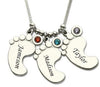 Personalized Infinity Pendants Custom Name Necklaces 925 Sterling Silver Lover Charm Jewelry Valentine's D Gift DIY 0078