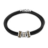 Personalized Leather Bracelet With Engraving Beads Family Name Engraved Bracelet Jewelry Gifts For Family