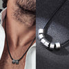 Personalized Leather Chain Bracelet Customized Beads Names Neckalce Original Basic For Men Women DIY Jewelry Gift