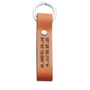 Personalized Leather Keychain Engrave Coordinates Messages Names Anniversary birthday Gift for Husband boyfriend father for men