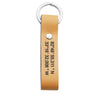 Personalized Leather Keychain Engrave Coordinates Messages Names Anniversary birthday Gift for Husband boyfriend father for men