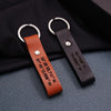 Personalized Leather Keychain Engrave Coordinates Messages Names Anniversary birthday Gift for Husband boyfriend father for men