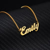 Personalized Name Necklace Box Chain Collier Bijoux Stainless Steel Custom Name Necklaces Pendents Women Men Patry Birthday Gift