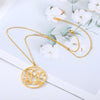 Personalized Name Necklace Women Girls Stainless Steel Hollow Monogram Initials Necklaces Pendants Boho Custom Jewelry Gifts