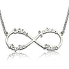 Personalized Necklace 925 Sterling Silver Russian Arabic Name Necklaces Pendants Unique Birthd Jewelry Women Gift (NE101369)