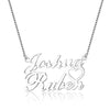 Personalized Necklace Lovers Russian Arabic Name Necklaces 925 Sterling Silver Pendants Best Gift For Girl Women (NE101650)