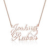 Personalized Necklace Lovers Russian Arabic Name Necklaces 925 Sterling Silver Pendants Best Gift For Girl Women (NE101650)