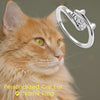 Personalized Pet Lover Jewelry Adjustable Ring Cute Cat Ears Paw Shaped Kitty Custom Name Letter Gift