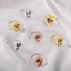 Personalized Pet Portrait Rings for Women Men Stainless Steel Dog Cat Memorial Finger Ring Unique Custom Jewerly anillos mujer