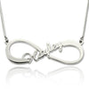 Personalized Russian Arabic Name Necklace 925 Sterling Silver 8-Shaped Letter Necklaces & Pendants Women Fine Jewelry(NE101366)