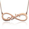 Personalized Russian Arabic Name Necklace 925 Sterling Silver 8-Shaped Letter Necklaces & Pendants Women Fine Jewelry(NE101366)