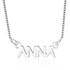 Personalized Simple Style Hebrew Arabic Name Necklace Personalized 925 Sterling Silver Pendant Necklace Gift (NE101620)