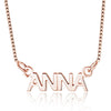 Personalized Simple Style Hebrew Arabic Name Necklace Personalized 925 Sterling Silver Pendant Necklace Gift (NE101620)