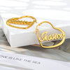 Personalized Stainless Steel Name Earrings For Women Custom Heart Style Circle Hoop Earrings Female pendientes Jewerly Gifts