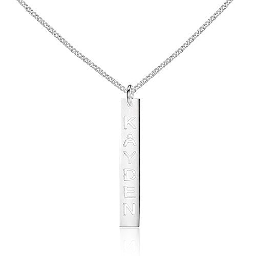 Personalized Trendy Hollow Name Engrave 925 Sterling Silver Necklace Pendants Jewelry Link Chain 3 Colors(NE101542)