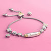 Personalized adjustable name bracelet gift  for women young girl   birthday gift choice