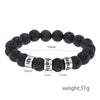 Personalized lava rock beaded bracelet  Stress Relief Yoga Beads Anxiety Aromatherapy Essential Oil Diffuser Healing Lava