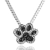 Pet Dog Claws Pendants Necklaces Alloy Zinc Chain Necklace Crystal Necklace Jewelry Accessories Gifts For Women Men