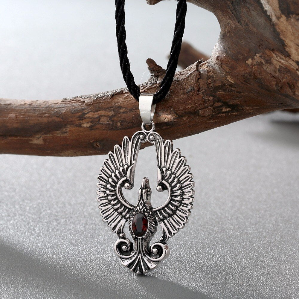 Phoenix Necklace - Charm Pendant With Flying Bird