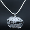 Phoenix Pendant Necklace for Women Silver Color Animal Bird Stainless Steel Statement Necklace Jewelry bijoux femme N3078S02