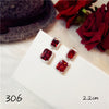 Pigeon Blood Ruby Big Drop Earrings For Women Hyperbole Crystal Diamant S925 sterling-silver-jewelry Vintage Aretes Fine Jewelry