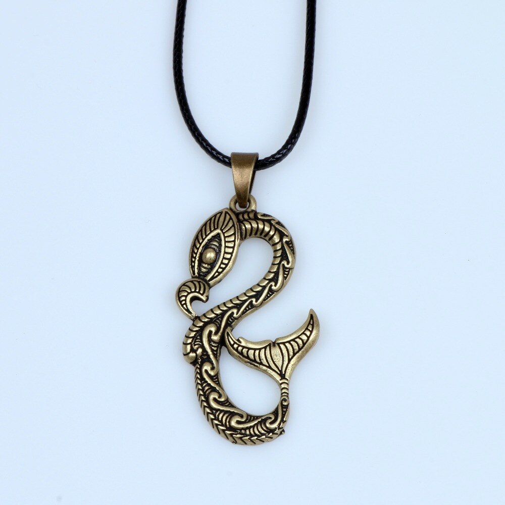 Pikorua Necklace Pendant Maori Twist Mask Manaia Koru Zealand Australia Aboriginal Gift for Men Women Travel Souvenir