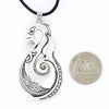 Pikorua Necklace Pendant Maori Twist Mask Manaia Koru Zealand Australia Aboriginal Gift for Men Women Travel Souvenir