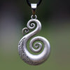 Pikorua Necklace Pendant Maori Twist Mask Manaia Koru Zealand Australia Aboriginal Gift for Men Women Travel Souvenir