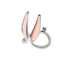 Pink Rabbit Ears Silver Colour Women Ring Open Adjustable Engagement Jewelry  Items GaaBou Jewellery