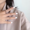Pink Rabbit Ears Silver Colour Women Ring Open Adjustable Engagement Jewelry  Items GaaBou Jewellery