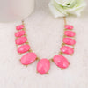 Pink Resin Necklaces Pendant Boho Statement Necklace