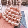 Pink acrylic pearl necklace five layers birthday party wedding jewelry drop-shipping