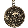Pirate Skull Round Pendant Necklace Men's Necklace Metal Sweater Chain Accessories Party Jewelry