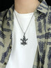 Pirates of The Caribbean Anchor Pendant Necklace for Men Retro Punk Hip Hop Glamour Party Jewelry Accessories 2021 Chain
