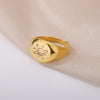 Planet Rings for Women Stainless Steel Gold Color Finger Ring 2023 Trend Wedding Couple Boho Aesthetic Jewerly anillos