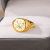 Planet Rings for Women Stainless Steel Gold Color Finger Ring 2023 Trend Wedding Couple Boho Aesthetic Jewerly anillos
