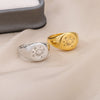 Planet Rings for Women Stainless Steel Gold Color Finger Ring 2023 Trend Wedding Couple Boho Aesthetic Jewerly anillos