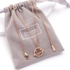 Planet S925 sterling silver necklace female niche design clavicle chain simple gift necklace